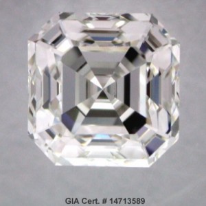 Asscher cut- GIA Cert. # 14713589