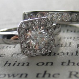 Metro's Halo Diamond Ring and Channel Band