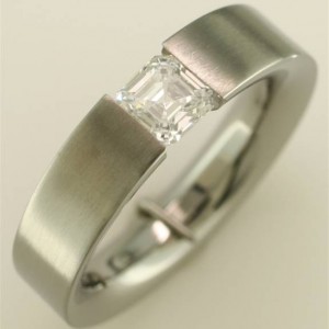 Asscher in Bruce Boone tension mounting