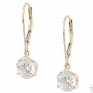 yellow gold dangle earrings