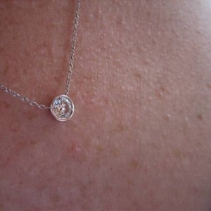 LaurenThePartier's Bezel Set .50 ct. Round Diamond Pendant