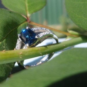 Ring on rose stem