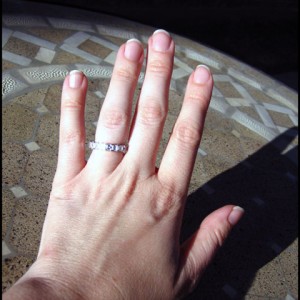 LaurenThePartier's Square Baguette White Sapphire Right Hand Ring