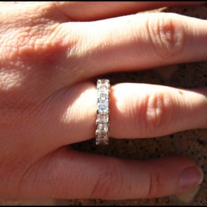 LaurenThePartier's Square Baguette White Sapphire Right Hand Ring