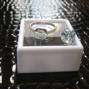 LaurenThePartier's Gary Braun cut 2.90 ct. Asscher Aqua