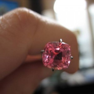 LaurenThePartier's 2.03 ct. Cushion Padparadscha