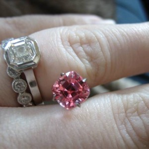 LaurenThePartier's 2.03 ct. Cushion Padparadscha