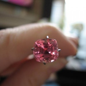 LaurenThePartier's 2.03 ct. Cushion Padparadscha