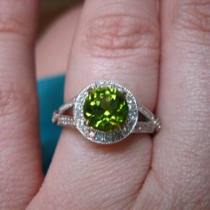 Barry Bridgestock Peridot and Tourmaline in LOGR settings