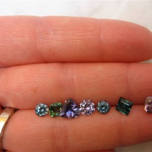 family portrait, sapphires, spinels and tourmalines