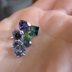 family portrait, sapphires, spinels and tourmalines