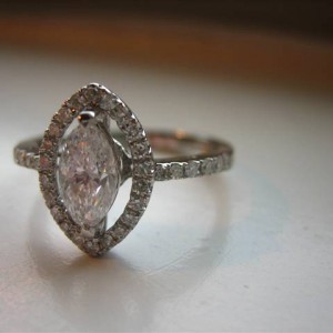 LTP's .52 ct. D SI3 Marquise and LOGR setting