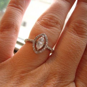 LTP's .52 ct. D SI3 Marquise and LOGR setting