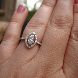 LTP's .52 ct. D SI3 Marquise and LOGR setting