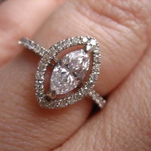 LTP's .52 ct. D SI3 Marquise and LOGR setting