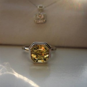 LTP's .46 ct. OEC pendant with bezel set .20 ct. OMC