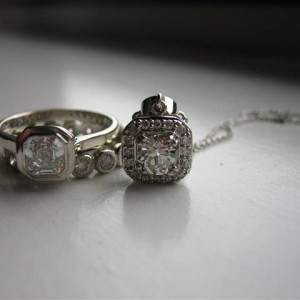 LTP's .46 ct. OEC pendant with bezel set .20 ct. OMC