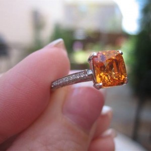 LaurenThePartier's 2.37 ct. Spessartite Garnet in Jewe2004 setting