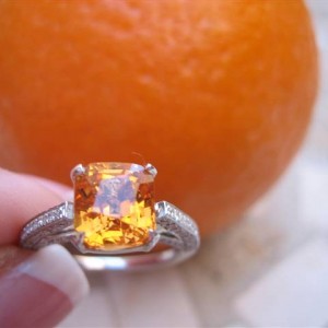 LaurenThePartier's 2.37 ct. Spessartite Garnet in Jewe2004 setting