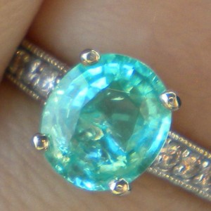 Neon copper bearing Mozambique tourmaline
