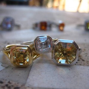 LaurenThePartier's 1.38 ct. Grossular Asscher in 18k JKT setting