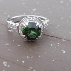 Green Tourmaline Ring