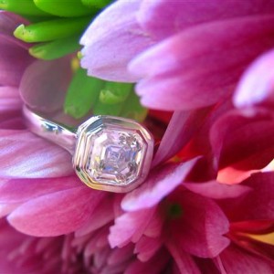 LaurenThePartier's ,71 ct. Asscher and WF setting