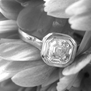 LaurenThePartier's .71 ct. Asscher and WF setting