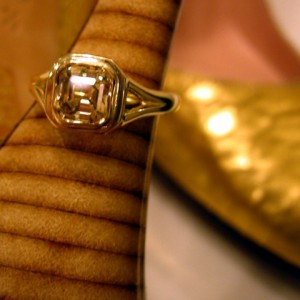 LaurenThePartier's 1.38 ct. Grossular Asscher in 18k JKT setting