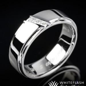 Men's Comfort Fit Diamond Wedding Band