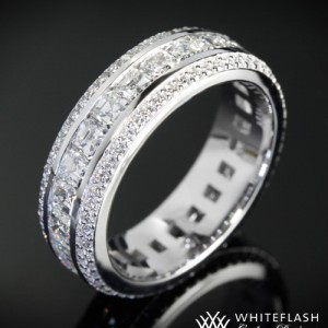 Custom Channel Set Diamond Eternity Band