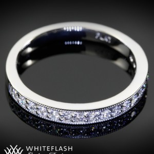 Diamond Milgrain Wedding Band