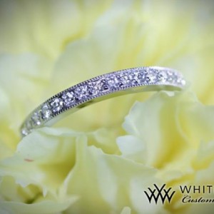 Custom Diamond Milgrain Wedding Band