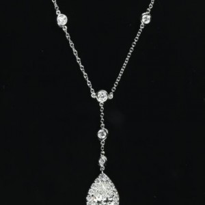 Pear Diamonds by the Yard Style Pendant