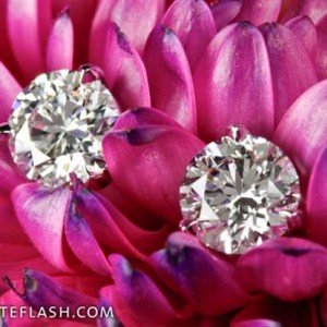 3-prong 'Martini' Diamond Earrings