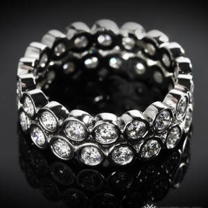Custom Jazz Inspired Full Eternity Bezel Band