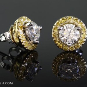 Yellow Diamond Earring Jackets