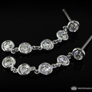 'Diamond Petals' diamond earrings