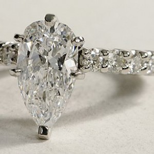 Bella Diamond Engagement Ring in Platinum (over 1/2 ct. tw.)