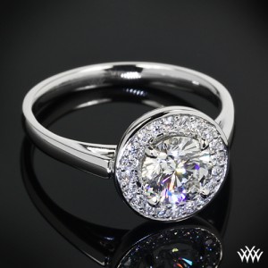 Customized "Halo Prong" Solitaire Engagement Ring