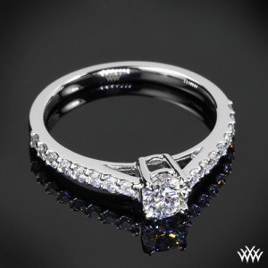 Custom Platinum Diamond Engagement Ring