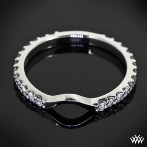 Custom Curved Diamond Wedding Band