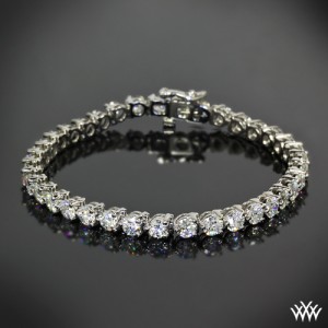 Customized 3 Prong Diamond Tennis Bracelet