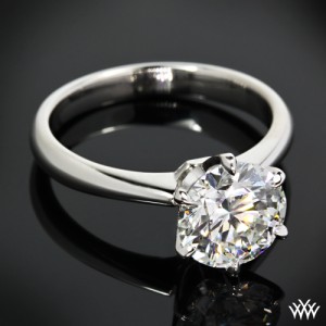 Custom 6 Prong Solitaire Engagement Ring