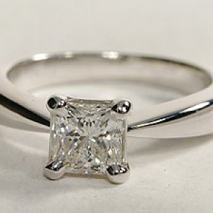 Classic Tapered Four Prong Engagement Ring
