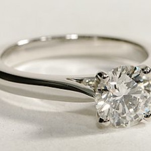 Tapered Cathedral Engagement Ring