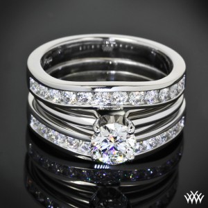 Custom Contoured Diamond Wedding Bands