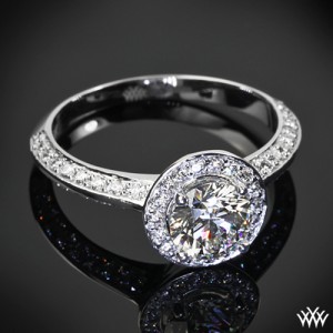 Custom Halo Diamond Engagement Ring