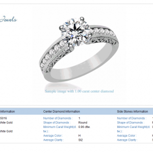 18K White Gold and Diamond Ring (1 3/8 cttw.)