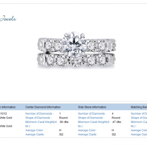 18K White Gold Matching Rings (2.00 cttw.)